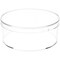 Pioneer Plastics 015C Clear Small Round Plastic Container, 3.3125" W x 1.3125" H